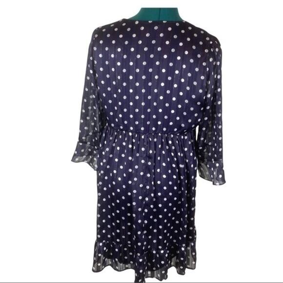 19 Cooper Mini Ruffles flowy polka dot dress NWOT size S - Picture 3 of 10